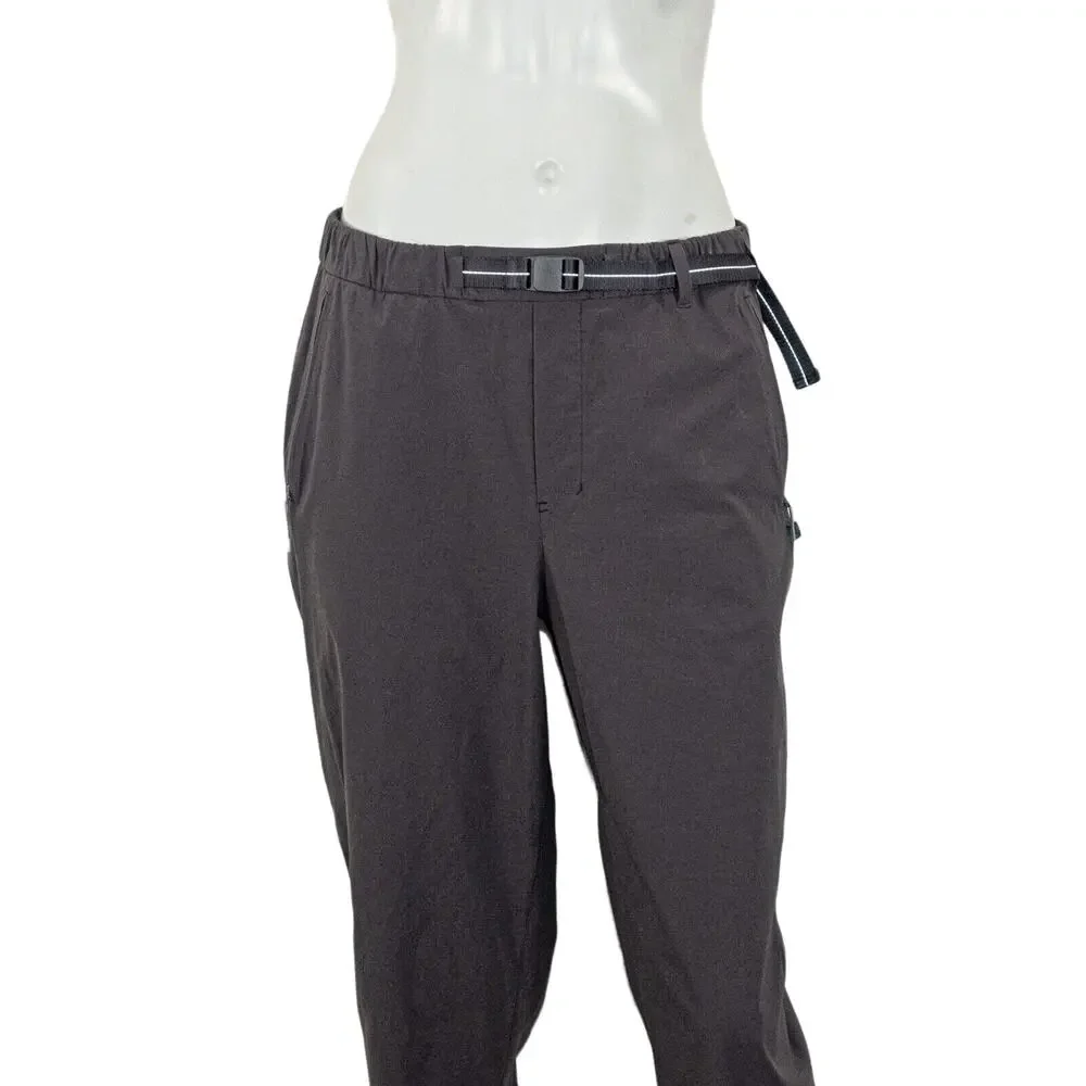 Lululemon LAB Sarala Pants in Gray adjustible fit Belt size 8